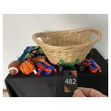 Toys & Wicker Basket