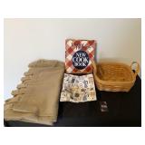 Curtains (2) 83", Soup Bowl Cover & Cookbook