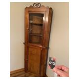 Vintage Corner Hutch