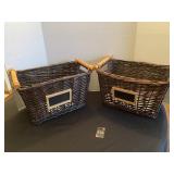 (2) Wicker Baskets