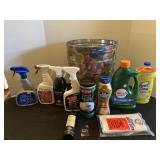 Metal Can & Cleaning Supplies