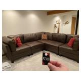 Pleather Sectional Couch