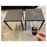 (2) Patio Side Tables