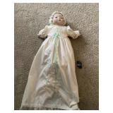 Vintage Doll in Christening Gown