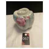 Vintage Hair Receiver Jar with Lid