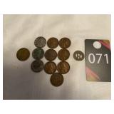 Wheat Pennies, Steel Pennies & Rkfd Transit Fare