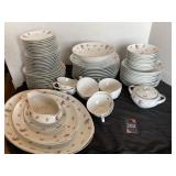 Rose Chintz Meito Japan 11 Place Settings