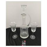 Butterfly Wine Decanter & Glasses