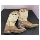 10-1/2 D Leather Cowboy Boots