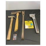 Stapler, Roof Hatchet & Hammer
