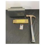 Estwing Hammer, Wood Tape Measure & Radio