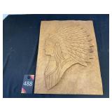 Carved Native American Wall Decor