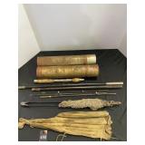 Vintage Carry All Fishing Set