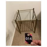 Glass Top End Table