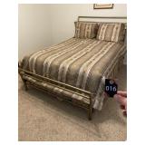 Full Size Bed with Bedding