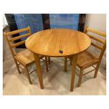 Drop Leaf Kitchen Table with 2 Chairs 34-1/2"