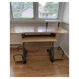 Computer Table on Wheels