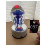 Blown Glass Jelly Fish Light