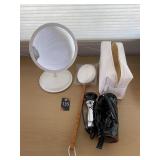 Make-up Mirror, Back Bath Brush & Massager