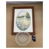 Water Color Picture & Doily