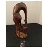 Wood Giraffes Figurine