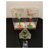 Christmas Glasses & Candle