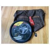 New Padded Steering Wheel Cover & Bag