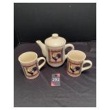 Tea Pot & Cups