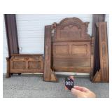 Antique Bed Frame 82"LX58-1/2"W