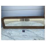 Antique Wood Framed Mirror 30"X9"