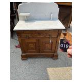 Marble Top Dresser missing shelf 33"Wx18"Dx44"H