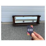 Wood Framed Beveled Mirror 41"Wx15"H