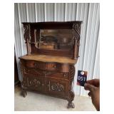 Vintage Dresser with Mirror 46"Wx23"Dx65"H