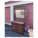 Dresser  with Mirror 40"Wx18"Dx77"H
