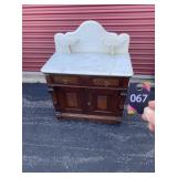 Marble Top Dresser marble cracked 31"Wx17"Dx39"H