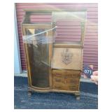 Oak Secretary 42"Wx16"Dx67"H