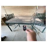 Table with Plexi Glass Top & 6 Chairs 60"x38"