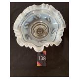 French Opalescent  Pedestal Bowl