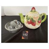 Glass Juicer & Tea Pot