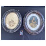 Vintage Oval Frames with Pictures