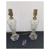13" Crystal Lamps