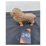 Cast Iron Lion Bank 5"x3"