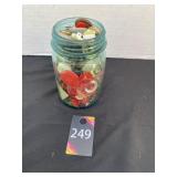 Buttons in Ball #4 Jar
