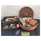 Sewing Basket & Supplies