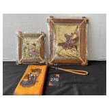Leather Art Pictures & Small Purse