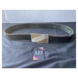 Genuine Leather Belt & Buckle 36