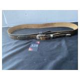 Genuine Leather Belt & Buckle 36