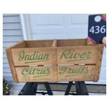 Wood Indian River Citrus Crate27"Wx13"Dx12"H