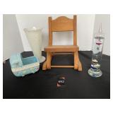 Wood Foldable Rocking Chair & Misc