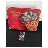 Vintage Candy Box with Sewing Notions